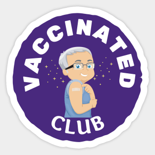 Vaccinated club Sticker